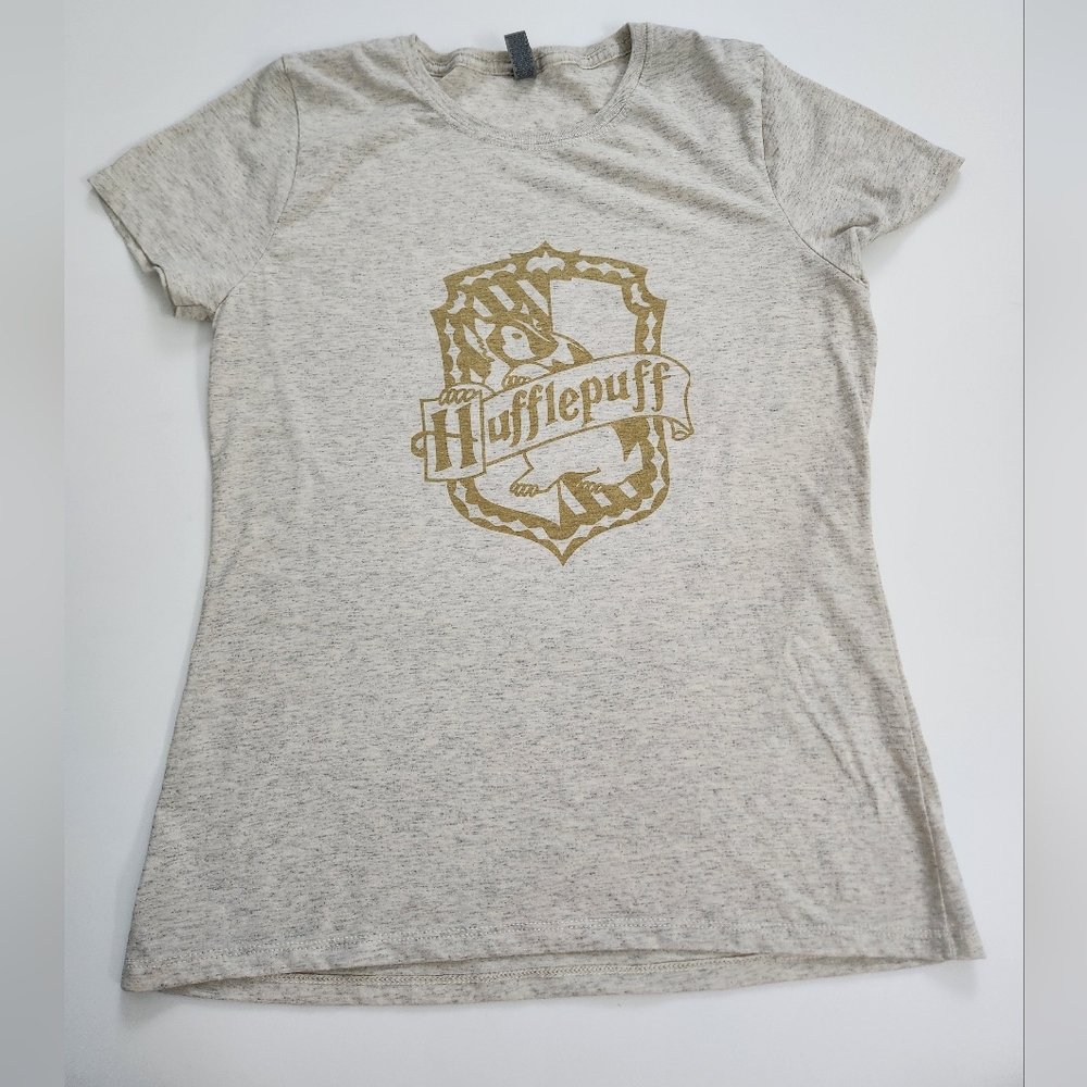 Harry Potter Womens Hufflepuff Badger Size L / Heather Grey